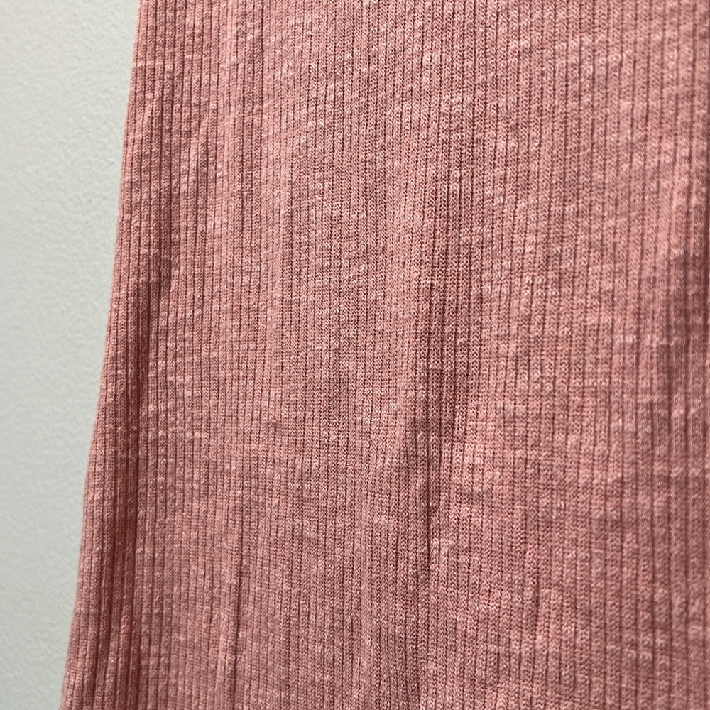 Pink Tank Top - Ribbed Mock Neck - Racerback Fit - Picture 10 of 13
